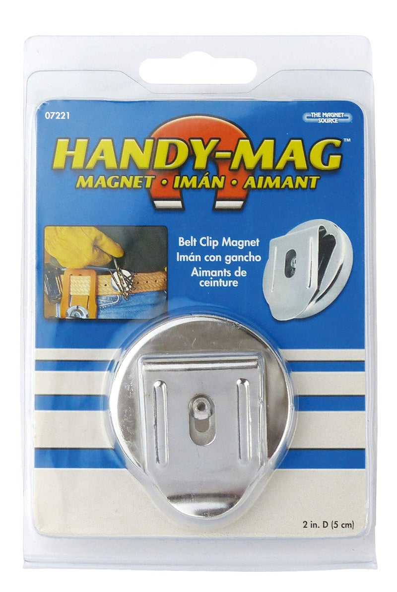 MASTER MAGNETICS 07221 Handy Mag Magnet with Belt Clip, 2 in Dia - Image 4